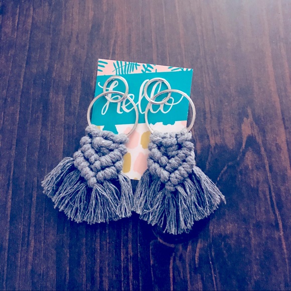 Handmade w/L♥️VE🆕Silver Double Looped 3mm Macrame - Picture 1 of 16
